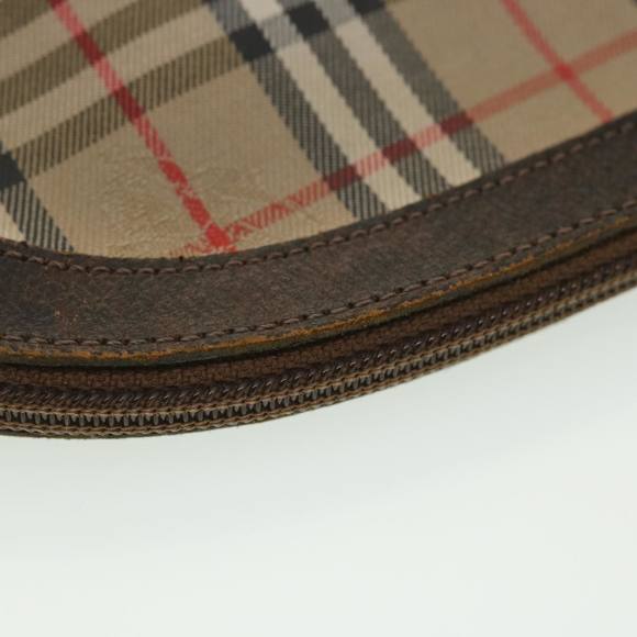 BURBERRYSs Nova Check Clutch Bag Nylon Beige Auth 38713 - Picture 7 of 10